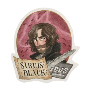 استیکر Sirius Black | استیکو مجموعه ای از استیکر (برچسب) و تابلوی Harry Potter با هزاران طرح خفن دیگه | به دنیای چاپی هاگوارتز قدم بزار