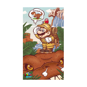 استیکر ماریوی حواس پرت | مجموعه ای از استیکر (برچسب) و تابلوهای Super Mario و بازی های نوستالژیک | دنیایی از محصولات چاپی قارچ خور