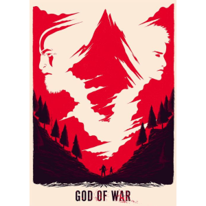 استیکر GOD OF WAR و پسرش | مجموعه ای از استیکر (برچسب) و تابلوهای Gaming و بازی های نوستالژیک و جدید | دنیایی از محصولات چاپی گیمینگ